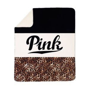 Pink sherpa blanket